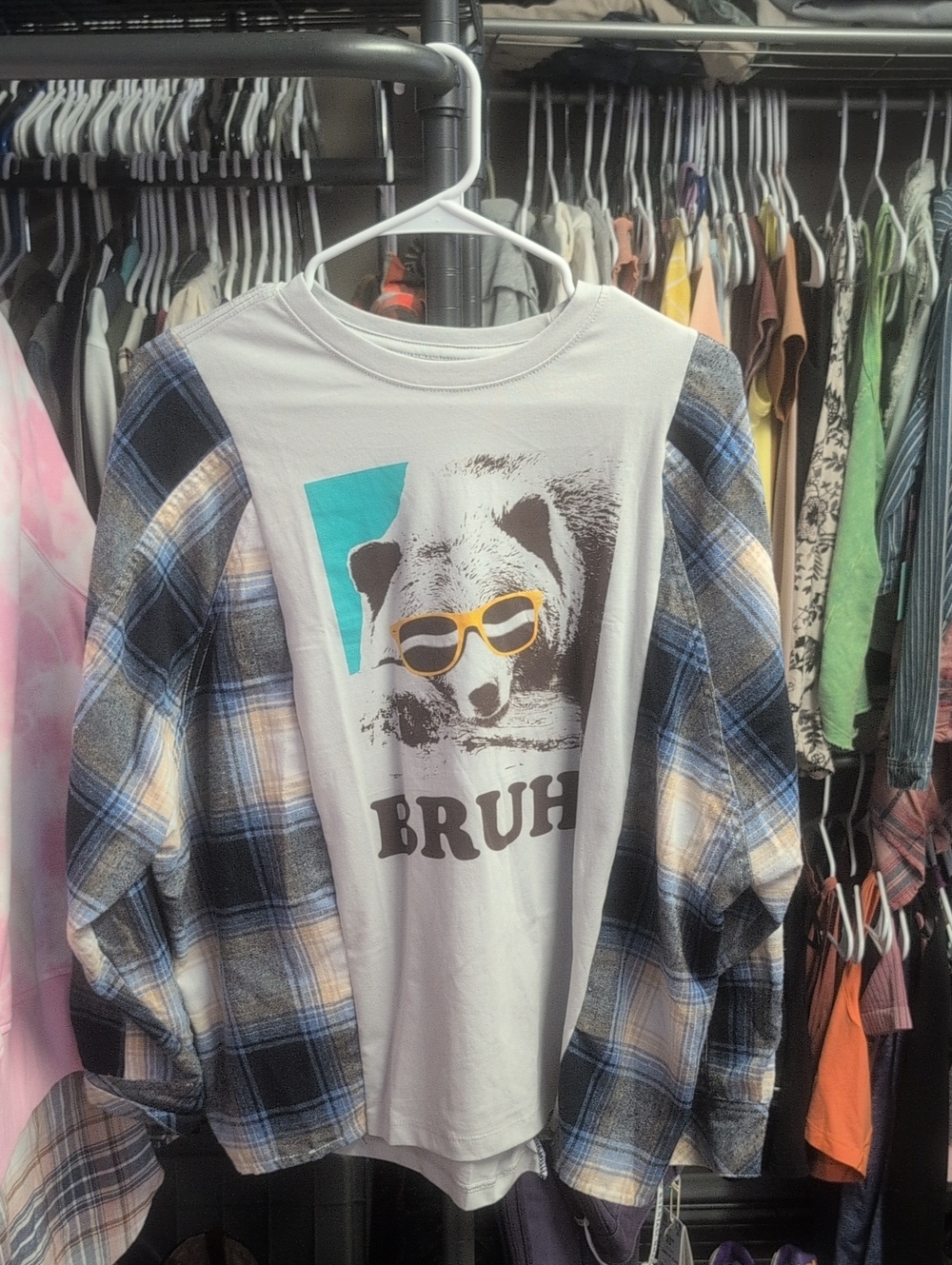 Bruh Graphic T Upcycle One Of One